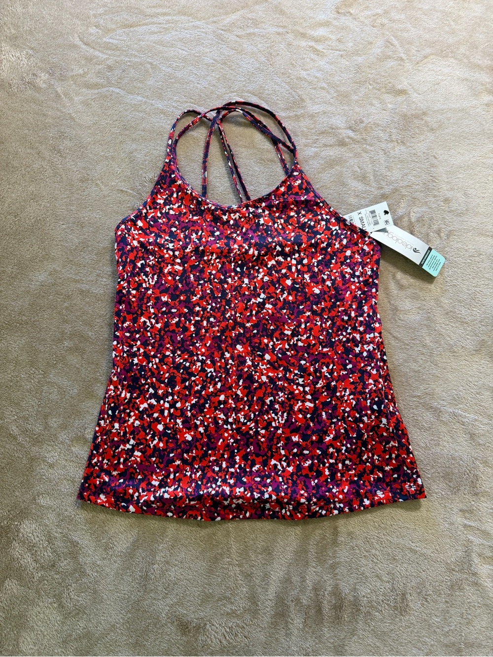 Ideology Red Floral Print Strappy Camisole